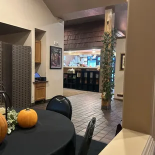 View to open kitchen