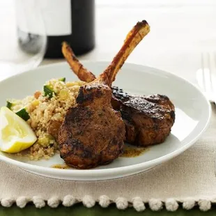 Lamb Chops w/ Crispy Cous Cous
