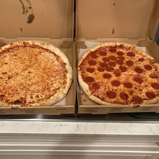 1 Large Cheese 1 Large pepperoni