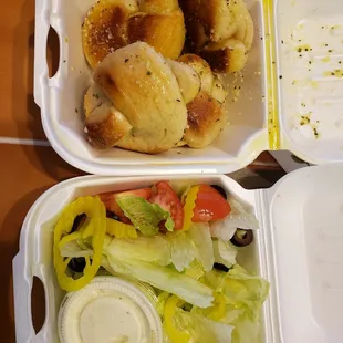 Dinner salad and knots included September 2022