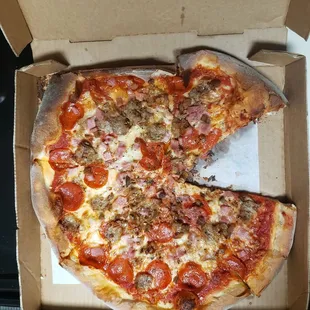 14" Meats  well done, delicious!!