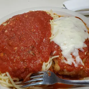 Eggplant parm w marinara