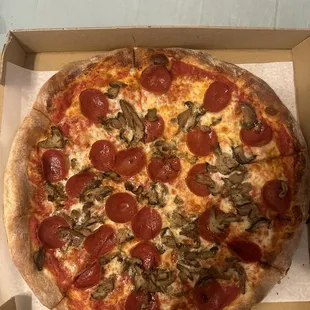 Pepperoni &amp; mushrooms