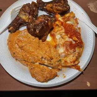 a plate of food
