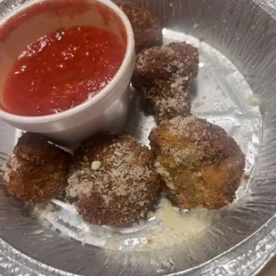 Fried mushrooms