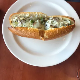 Philly cheesesteak sub