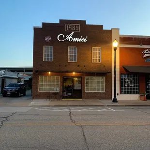 the outside of the building