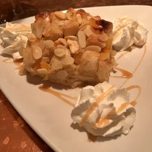 Almond Apricot Bread Pudding