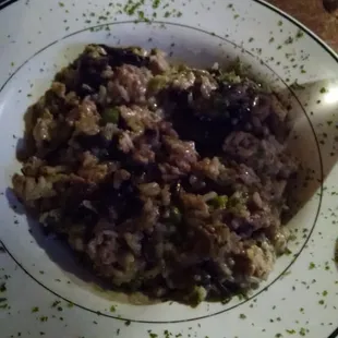 Veal and Mushrooms Risotto