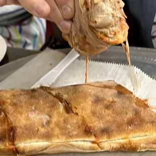 Meatball calzone