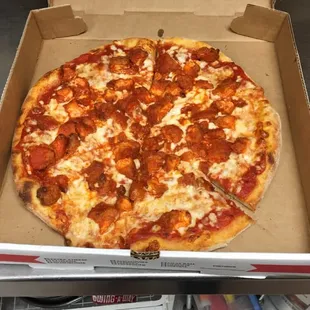 A small buffalo chicken pizza!