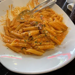 a plate of pasta