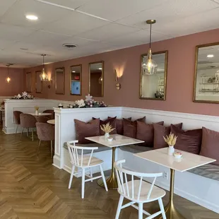 the interior of the restaurant