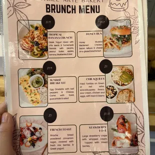 Brunch Menu