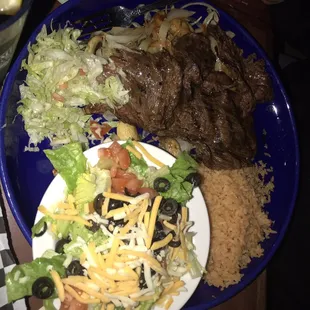 Carne Asada with Salad