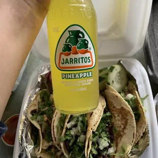 Tacos , chicken , shredded beef and steak   Shredding beef was my fav