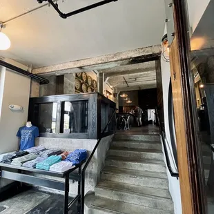 Stairs to the barrel room