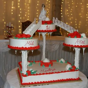A sweet 16 cake at a customer&apos;s event!