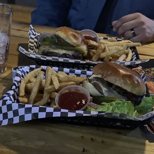 Further back is the south Southside Burger. I&apos;m the forefront is the Turkey Burger. I would add green chili to make it a perfect 10.
