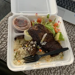Carne asada plate