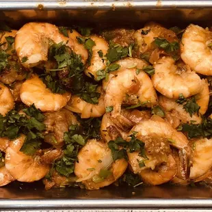 Camarones entomatados