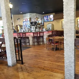 View across the dining area.