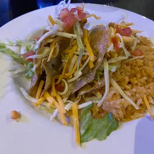 A. Two Deep Fried Tacos Lunch