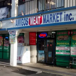 the front of the building