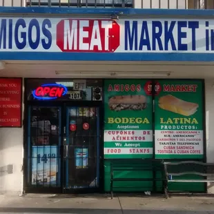 the front of the store