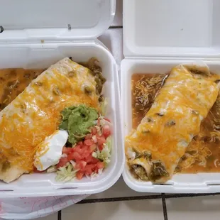 Chicharrone burritos. Fajita &amp; breakfast.