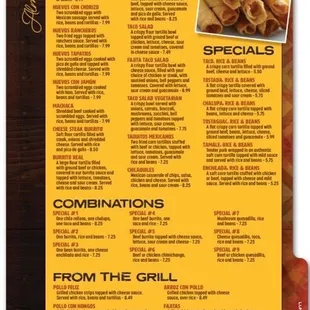 Menu lunch