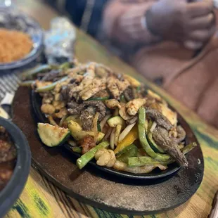 a plate of food on a table