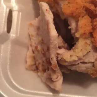 This is not the yummy thick pork chops they used to have. Just two weeks ago.