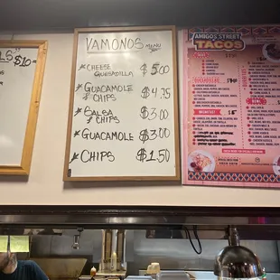 menus and prices