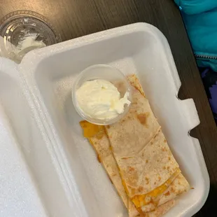 Cheese quesadilla