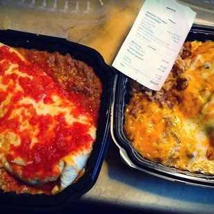 Famous Wet Burrito and Mexican Sandwich filled with Chunky Beef