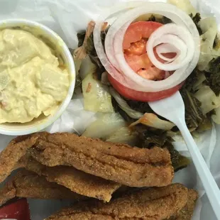 Bass Catfish or Bass dinner
