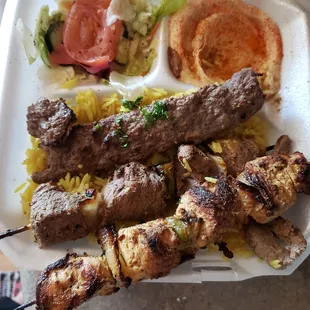 Meat combination plate