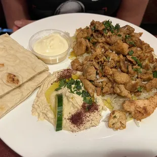 10/21/2022 - chicken shawarma plate $12.99