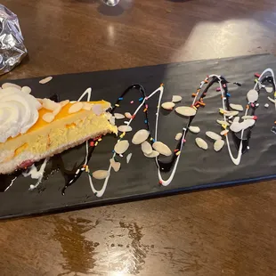 Mango Lime cheesecake