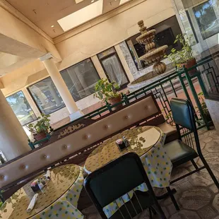 Outside seating