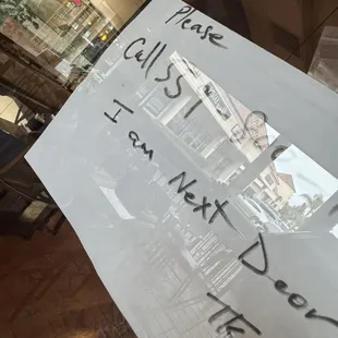 Came to eat and this is the sign on the door