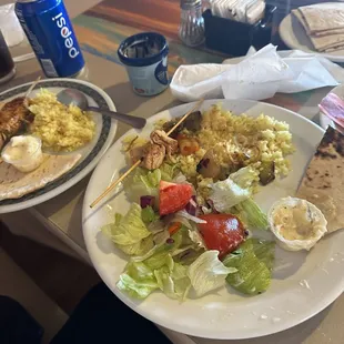 Chicken Kebob plate