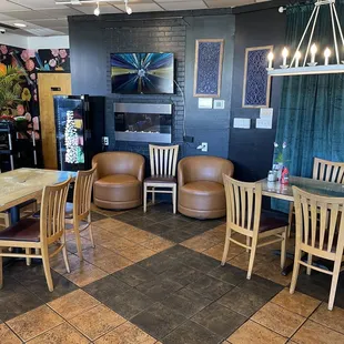 the dining area