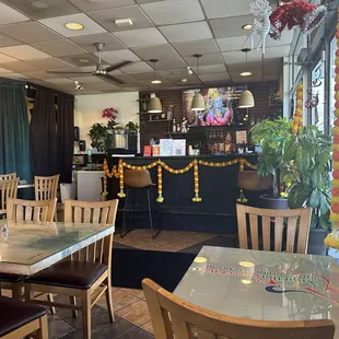 Inside the restaurant
