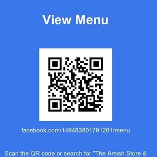 QR code for menu