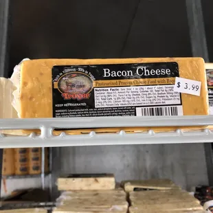 Bacon Cheese goes great with crackers &amp; summer sausage