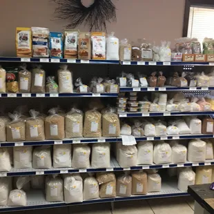 shelves of goods