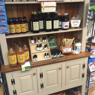 Display area of remedies and whatnot