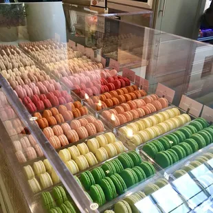 huge assortment of macaroons